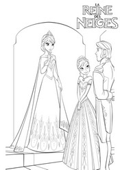 coloriage elsa desapprouve le projet de mariage